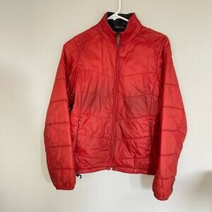 Ibex Wool Aire Orange Red Merino Wool Loft Puffer Jacket